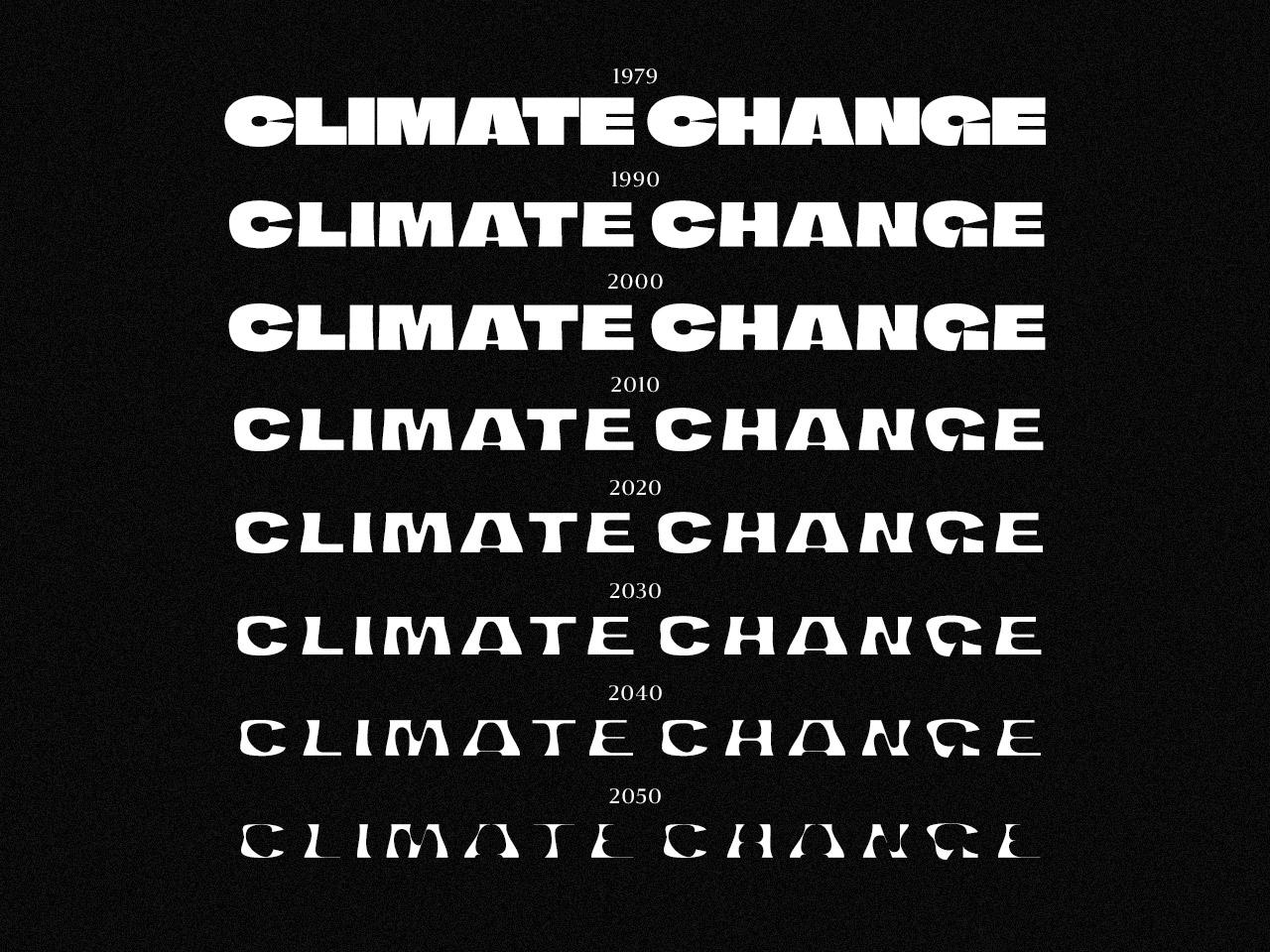 climate crisis font